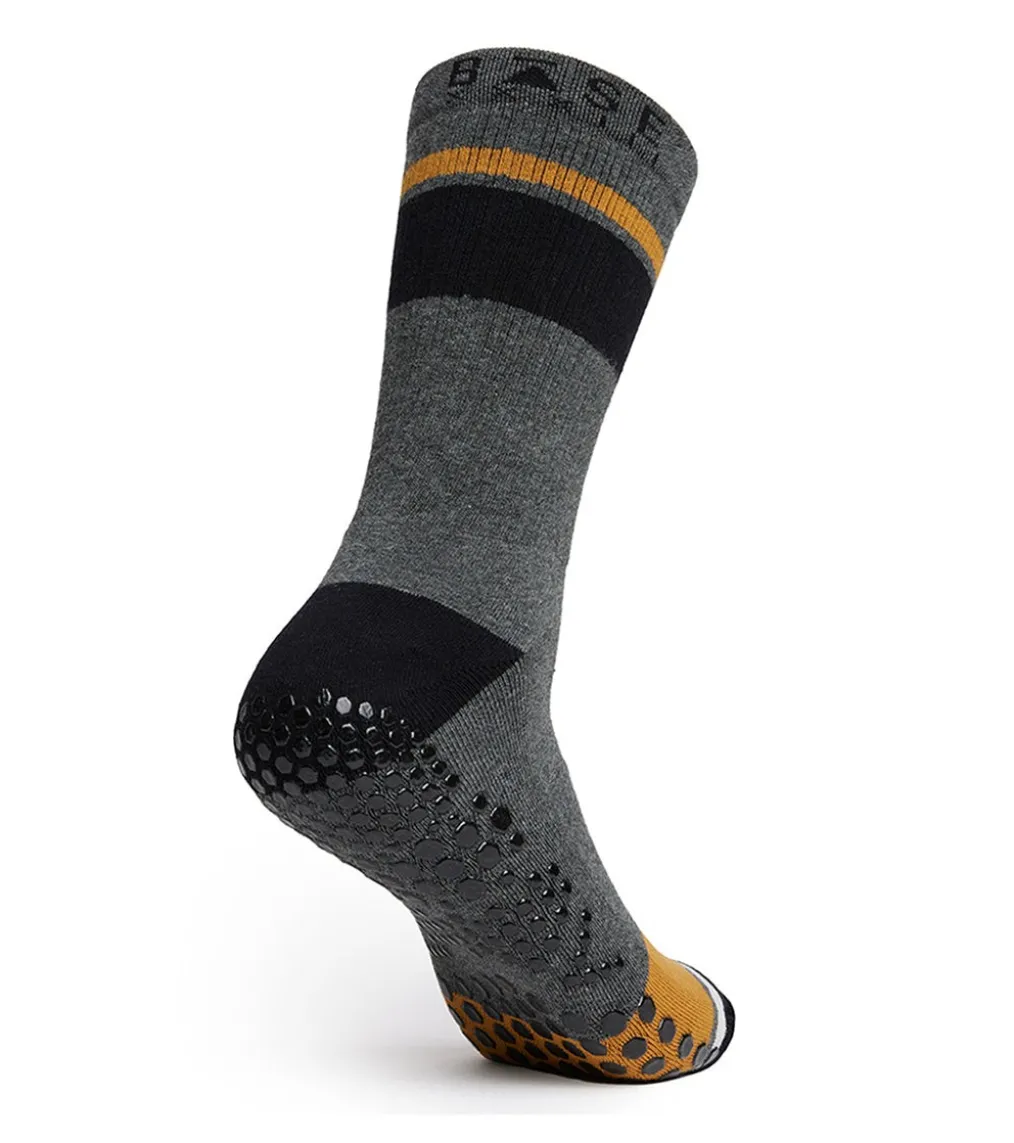 BASE 33 Unisex Crew Yoga Grip Socks