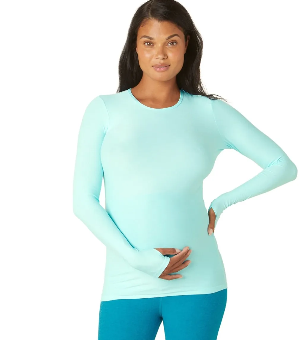 Beyond Yoga Featherweight Count On Me Maternity Crew Pullover