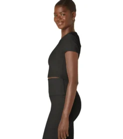 Beyond Yoga Featherweight Perspective Cropped Tee
