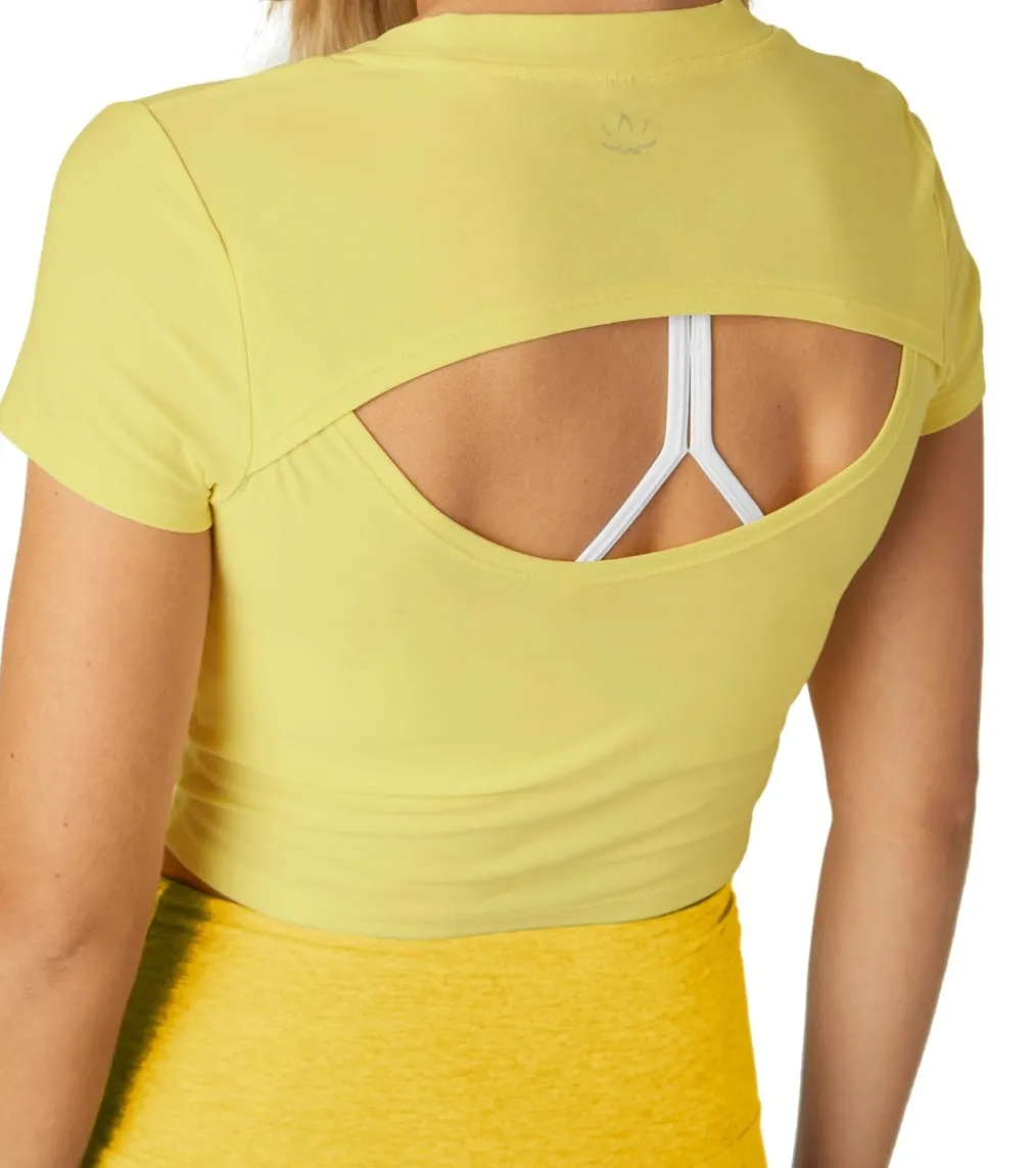 Beyond Yoga Featherweight Perspective Cropped Tee