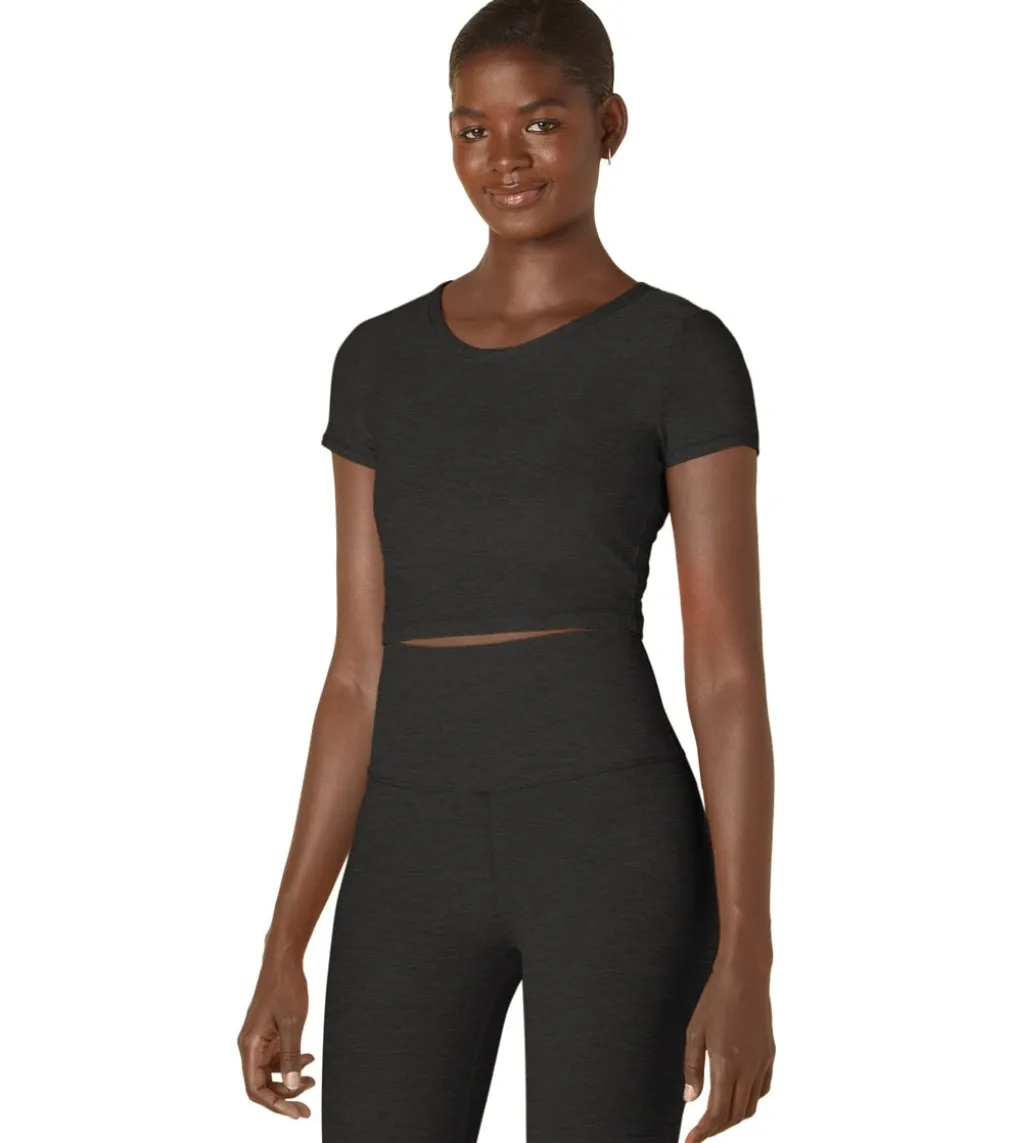 Beyond Yoga Featherweight Perspective Cropped Tee