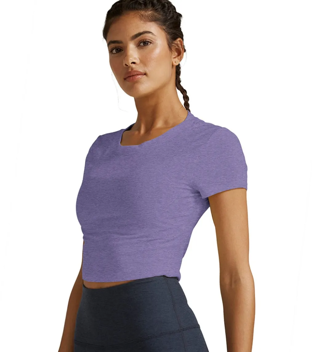 Beyond Yoga Featherweight Perspective Cropped Tee