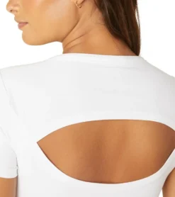 Beyond Yoga Featherweight Perspective Cropped Tee