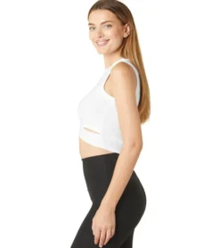 Beyond Yoga Featheweight Under Over Cropped Muscle Tank