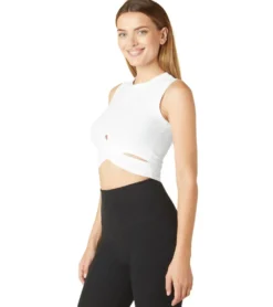 Beyond Yoga Featheweight Under Over Cropped Muscle Tank