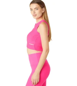 Beyond Yoga Featheweight Under Over Cropped Muscle Tank