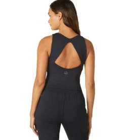 Beyond Yoga Heather Rib Fresh Cut Cropped Tank