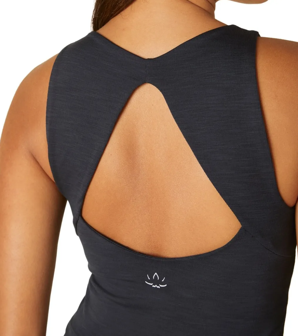 Beyond Yoga Heather Rib Fresh Cut Cropped Tank