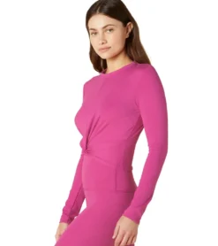 Beyond Yoga Heather Rib Groove Cropped Top