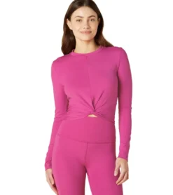 Beyond Yoga Heather Rib Groove Cropped Top