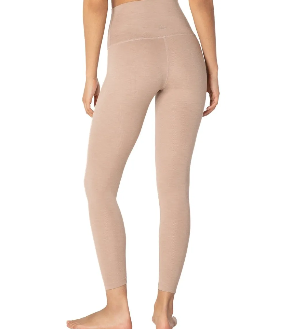 Beyond Yoga Heather Rib High Waisted 7/8 Yoga Leggings