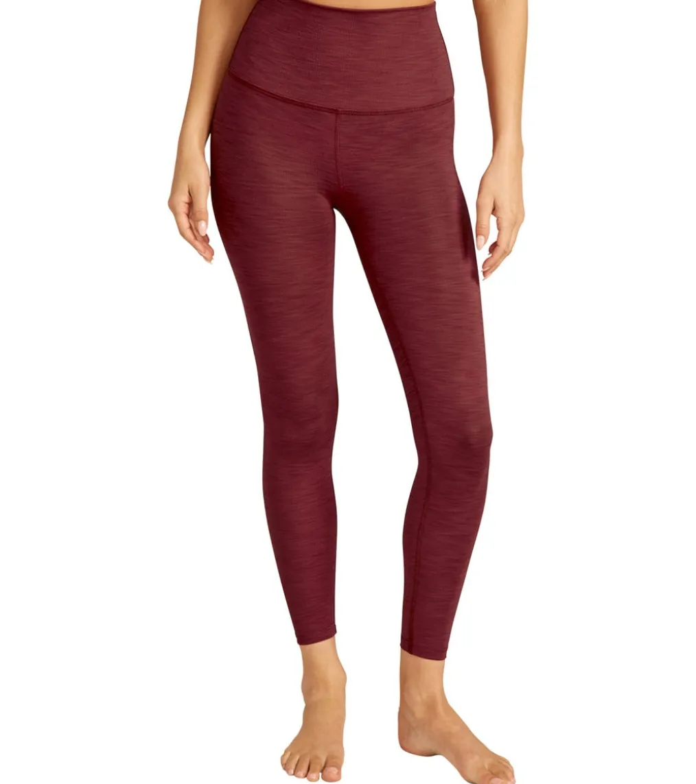 Beyond Yoga Heather Rib High Waisted 7/8 Yoga Leggings