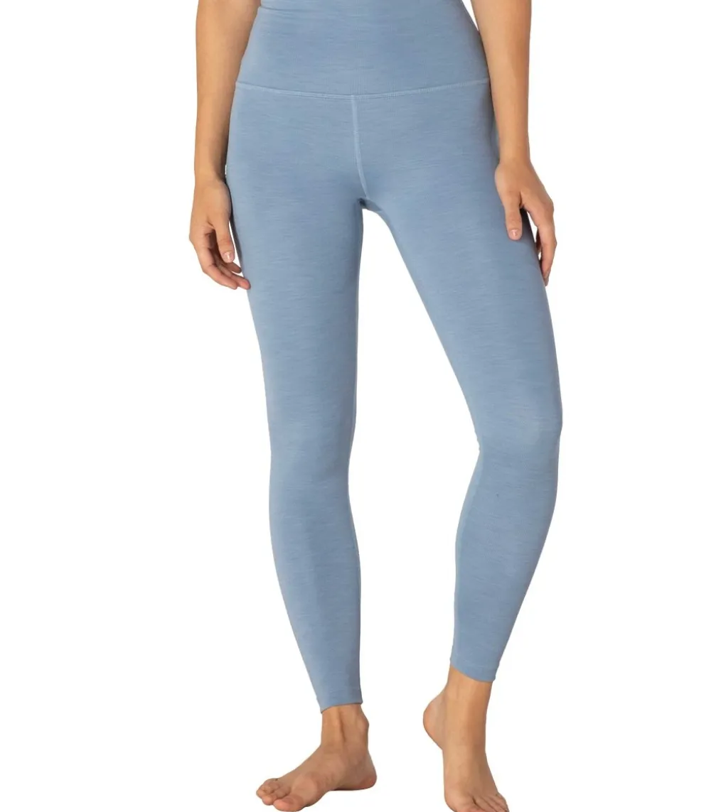 Beyond Yoga Heather Rib High Waisted 7/8 Yoga Leggings