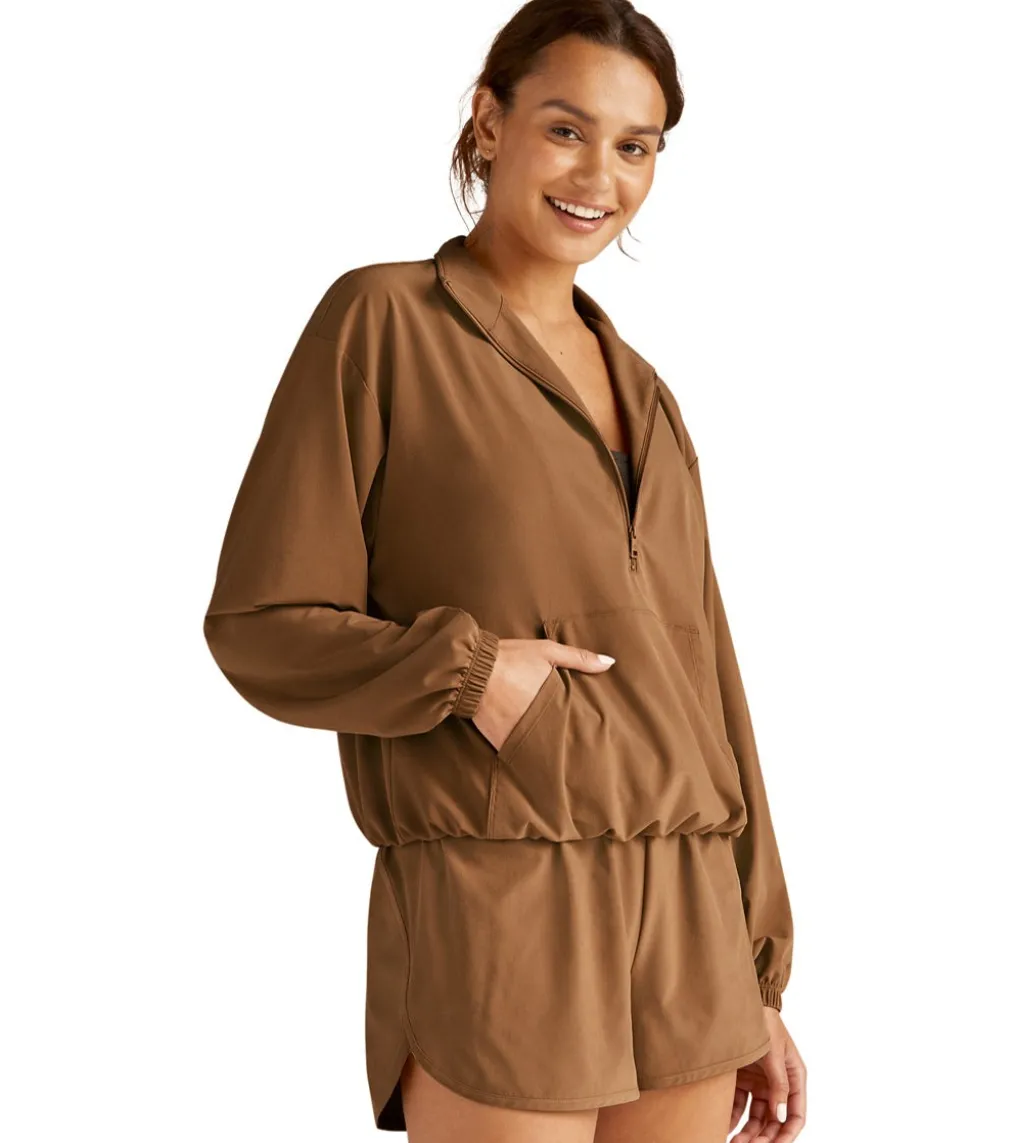 Beyond Yoga In Stride Half Zip Pullover