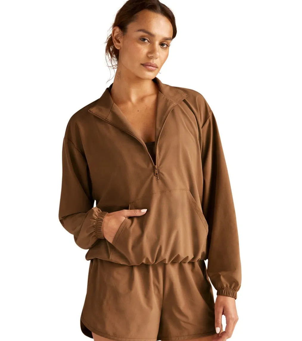 Beyond Yoga In Stride Half Zip Pullover