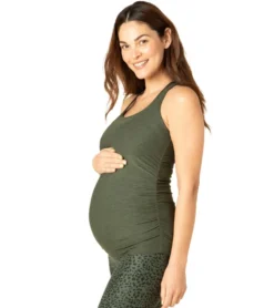 Beyond Yoga Maternity Travel Racerback Tank