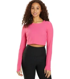 Beyond Yoga Performance Knit Resilient Cropped Pullover