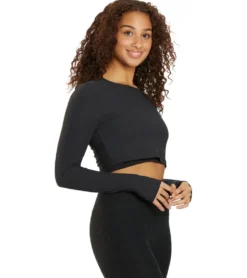 Beyond Yoga Performance Knit Resilient Cropped Pullover
