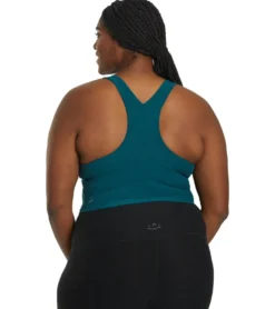 Beyond Yoga Plus Size Spacedye Focus Cropped Tank