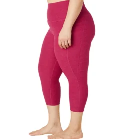 Beyond Yoga Plus Size Spacedye Out Of Pocket High Waisted Capri Leggings