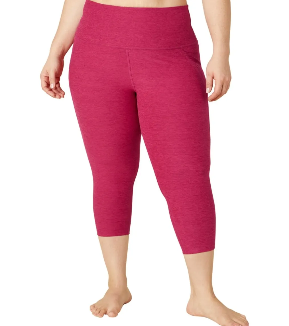 Beyond Yoga Plus Size Spacedye Out Of Pocket High Waisted Capri Leggings