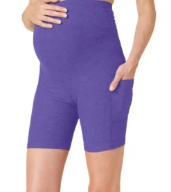 Beyond Yoga Spacedye Pockets Forever Maternity Biker Shorts
