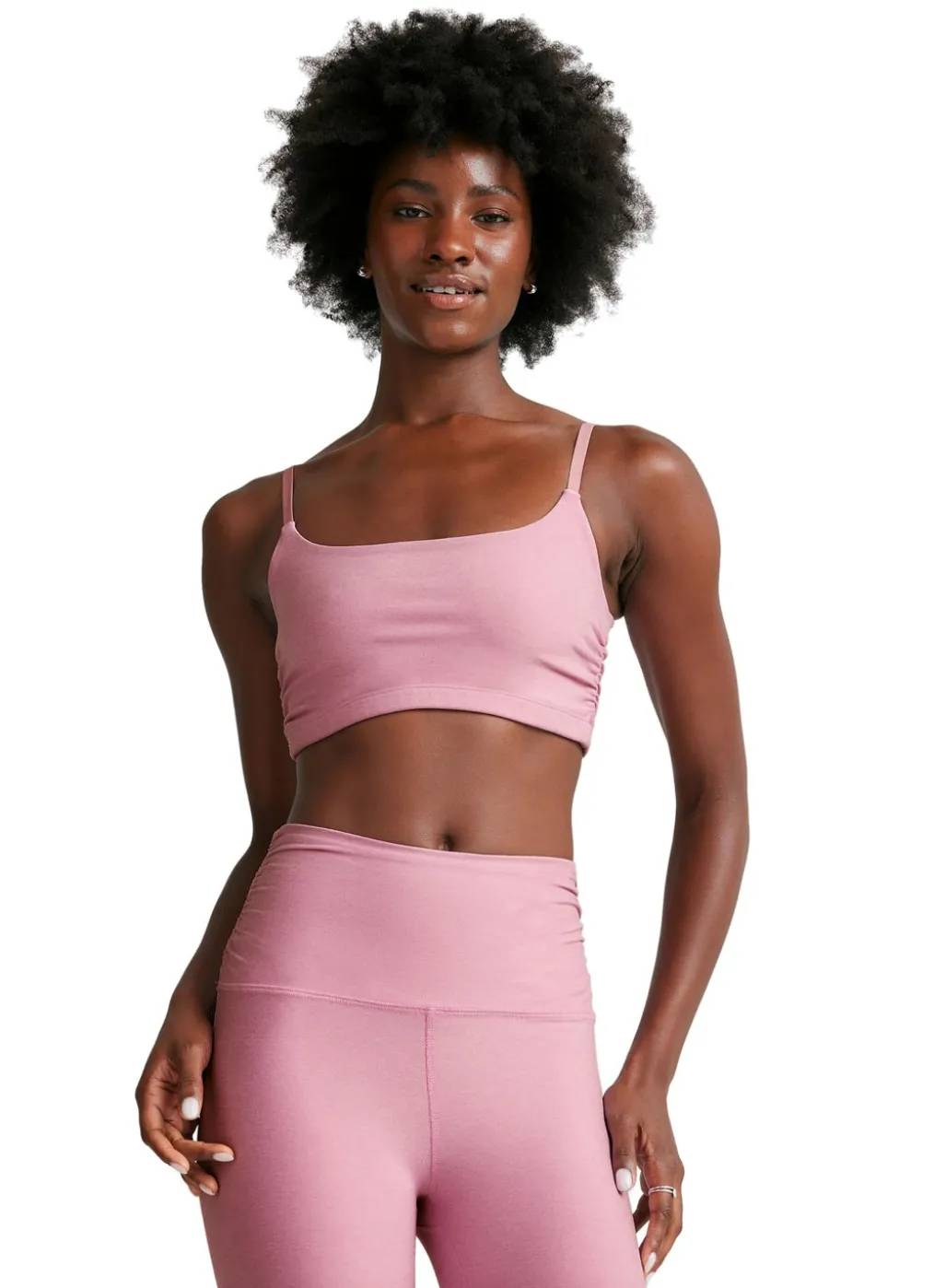 Beyond Yoga Spacedye Raise The Barre Shirred Bra