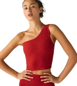 Beyond Yoga Spacedye The Bold Shoulder Cropped Tank