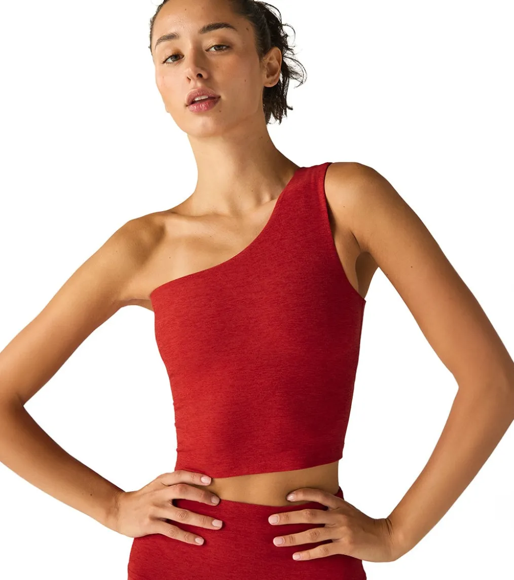 Beyond Yoga Spacedye The Bold Shoulder Cropped Tank