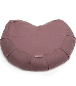 B, Halfmoon Linen Halfmoon Mediation Cushion