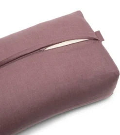 B, Halfmoon Linen Rectangular Bolster