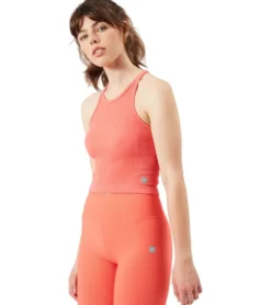 Cream Yoga Claire Racer Back Tank Top