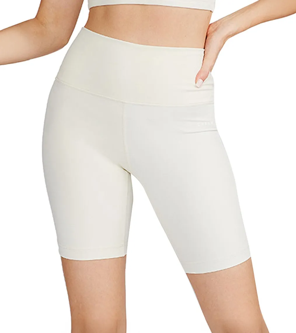 Cream Yoga Drew Biker Shorts 8"