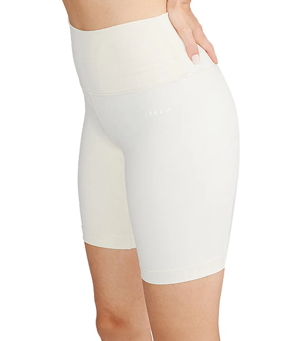 Cream Yoga Drew Biker Shorts 8"