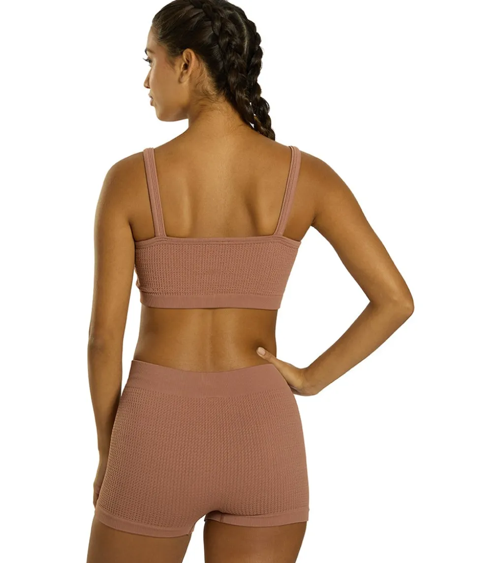 Cream Yoga Kelly Bra and Lynn Short Set