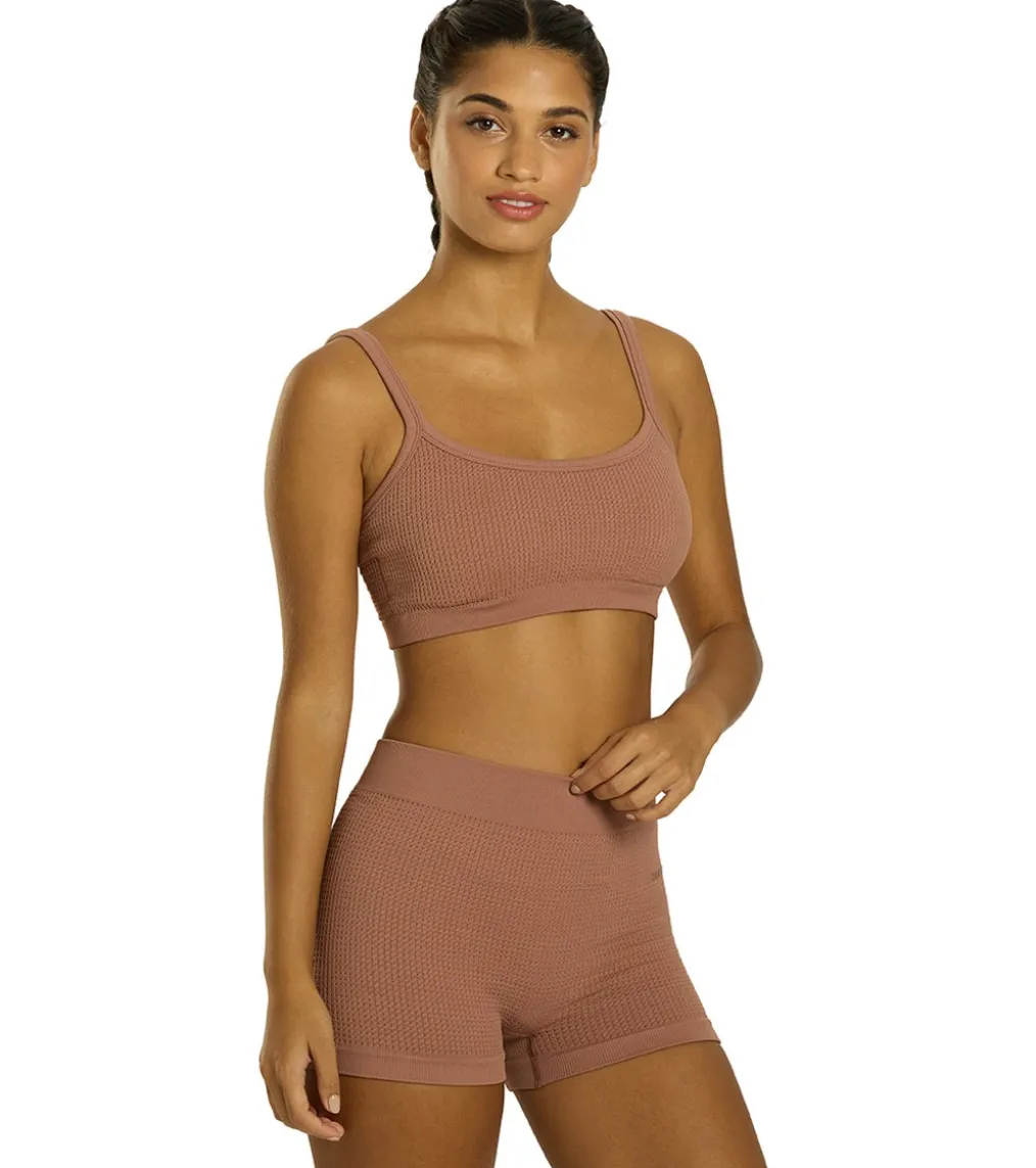 Cream Yoga Kelly Bra and Lynn Short Set