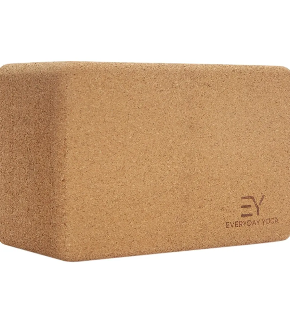 Everyday Yoga Cork Yoga Block 5 Inch