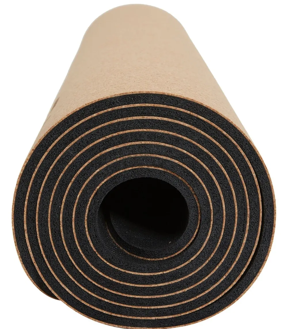Everyday Yoga Cork Yoga Mat 72 x 26 Inch 5mm