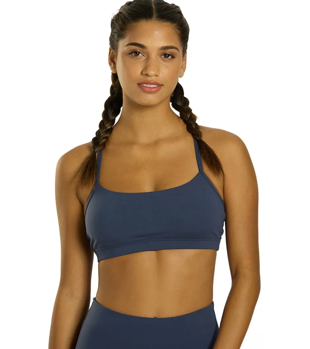 Everyday Yoga Delight Solid Racer Back Sports Bra
