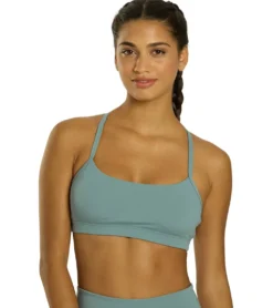 Everyday Yoga Delight Solid Racer Back Sports Bra
