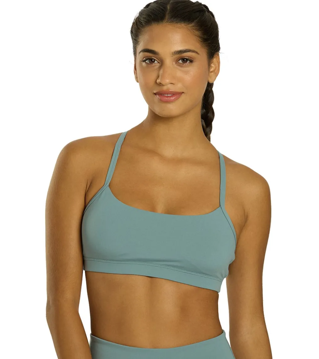 Everyday Yoga Delight Solid Racer Back Sports Bra