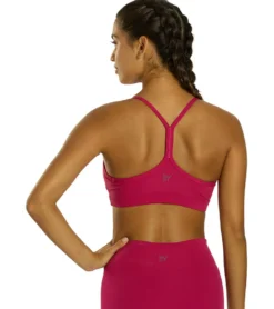 Everyday Yoga Delight Solid Racer Back Sports Bra