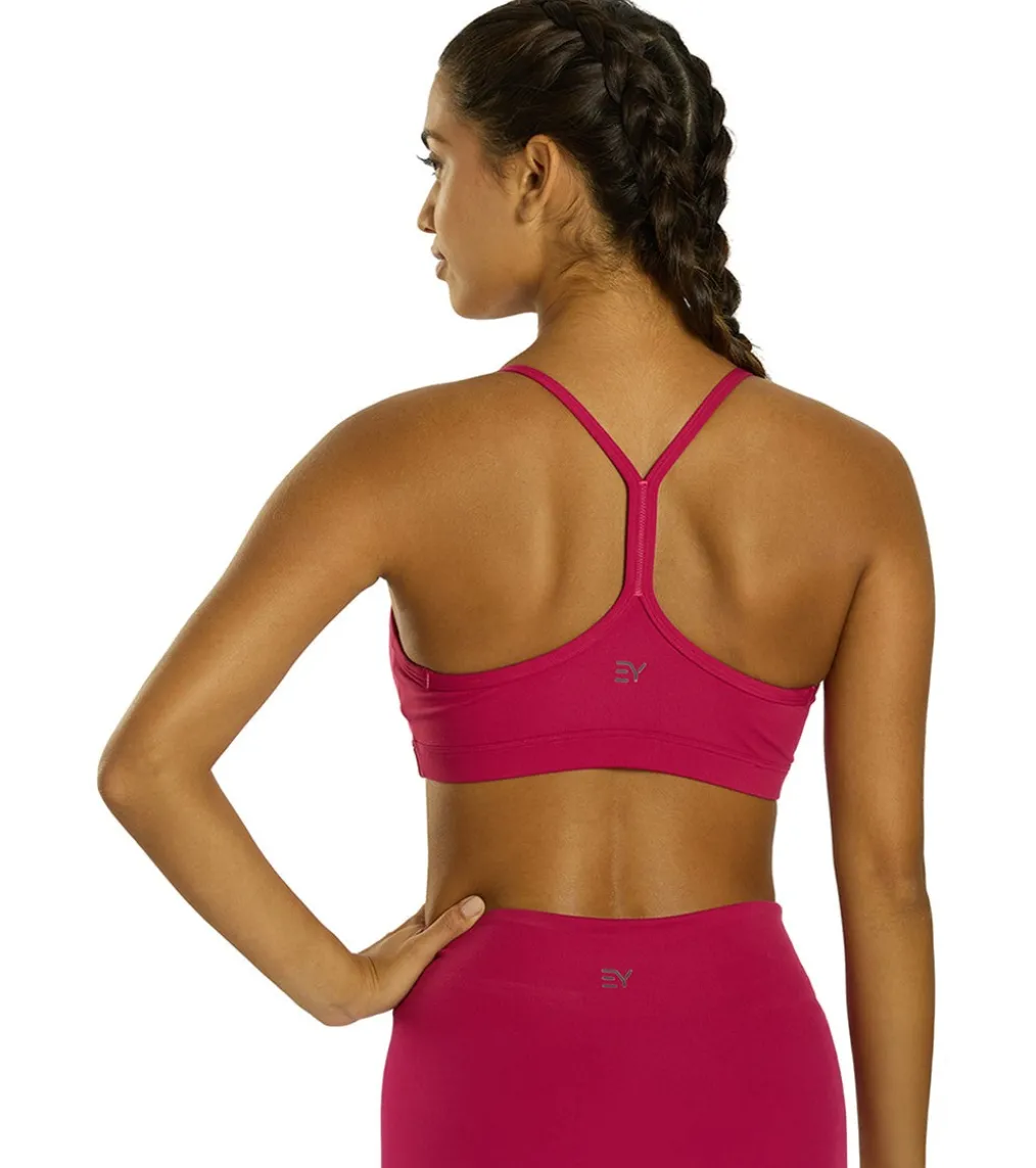 Everyday Yoga Delight Solid Racer Back Sports Bra