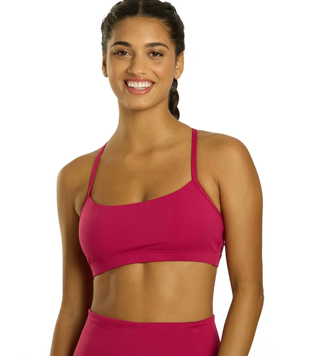 Everyday Yoga Delight Solid Racer Back Sports Bra