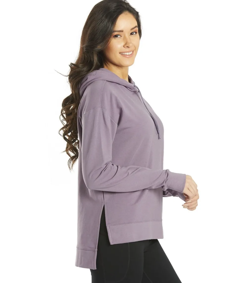 Everyday Yoga Diverse Solid Hi-Low Hooded Sweatshirt