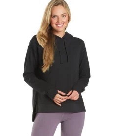 Everyday Yoga Diverse Solid Hi-Low Hooded Sweatshirt