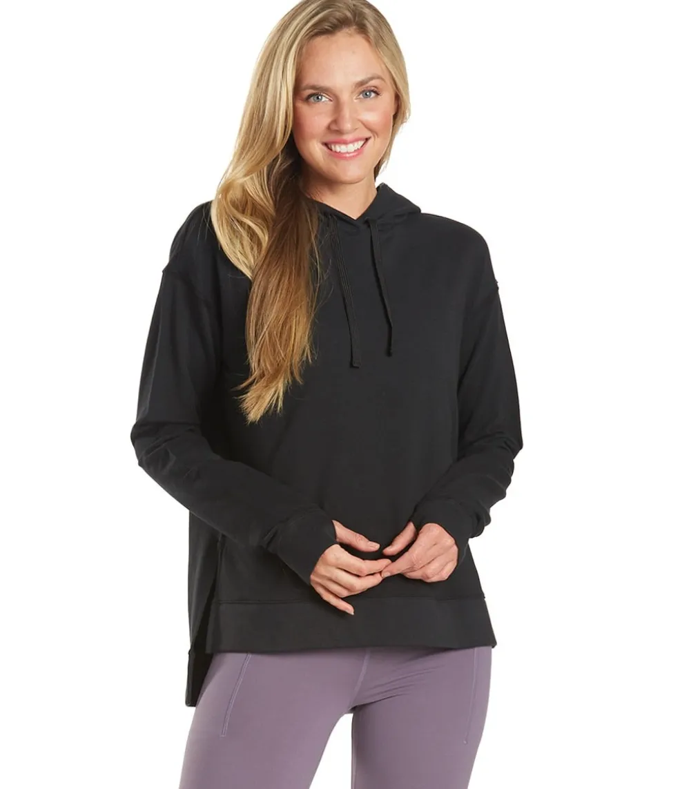 Everyday Yoga Diverse Solid Hi-Low Hooded Sweatshirt