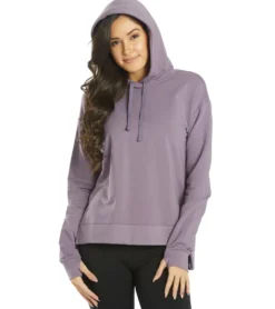 Everyday Yoga Diverse Solid Hi-Low Hooded Sweatshirt