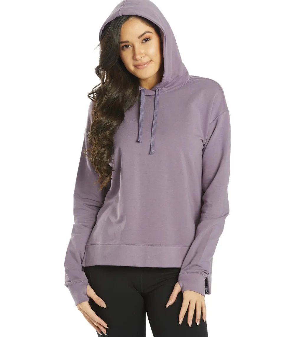 Everyday Yoga Diverse Solid Hi-Low Hooded Sweatshirt