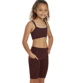 Everyday Yoga Girl Uphold Cheetah High Waisted Biker Shorts with Pocket